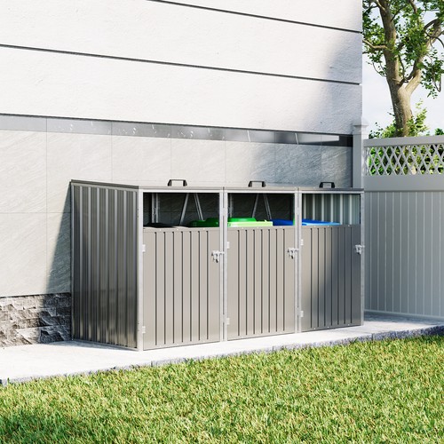 Triple wheelie bin - wheelie, storage