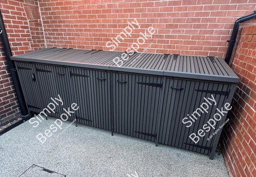 Composite clad wheelie bin - composite,